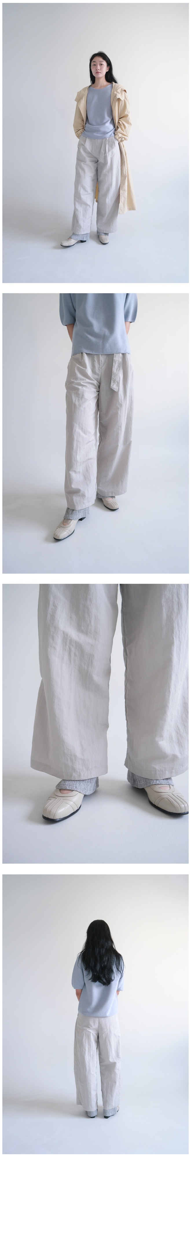 ribbed with wrinkle leggings (3colors) 상세 이미지 7